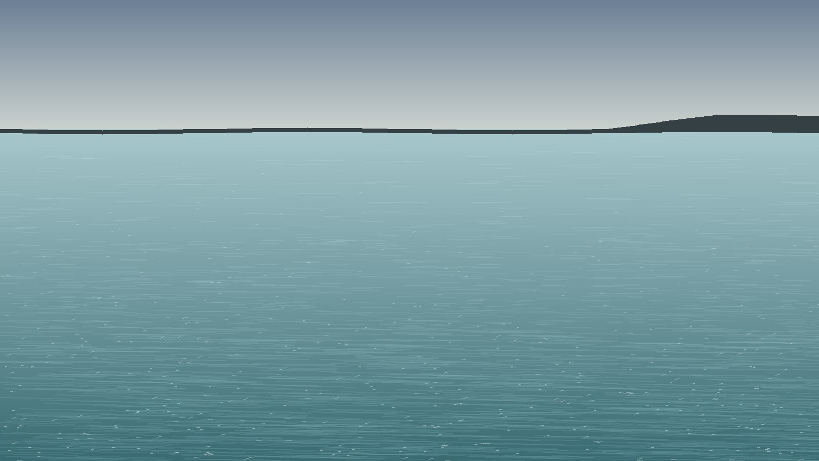 A bright, calm lake shore on a summer day, gentle water and open sky, an inviting place to launch a board.