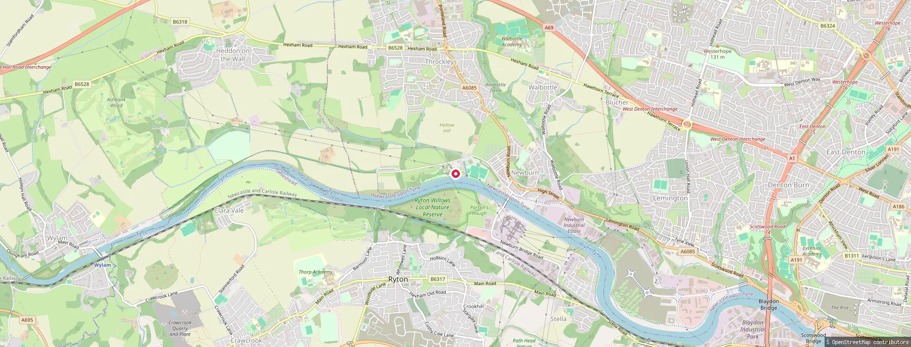 Throckley put-in (Newcastle upon Tyne)
