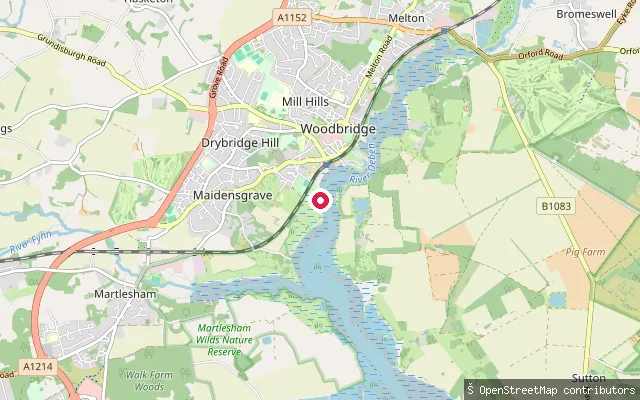 Woodbridge riverside put-in (south)