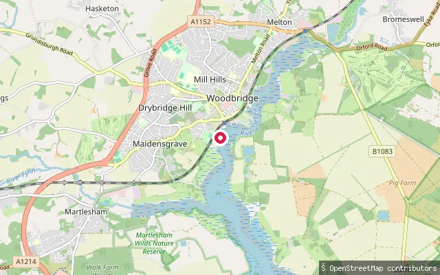 Woodbridge riverside put-in (south)