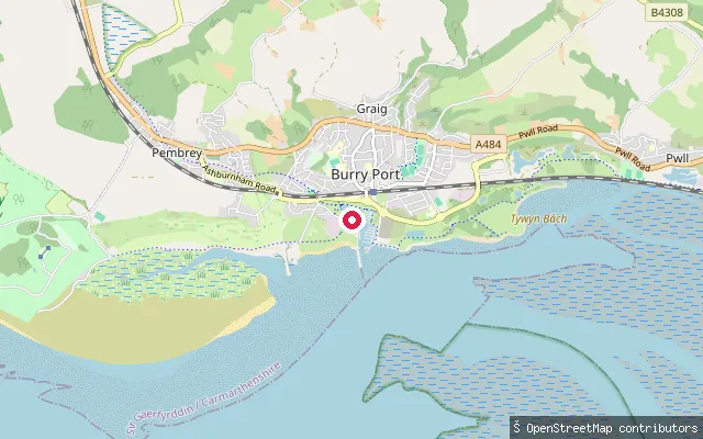 Burry Port Harbour slipway (west)
