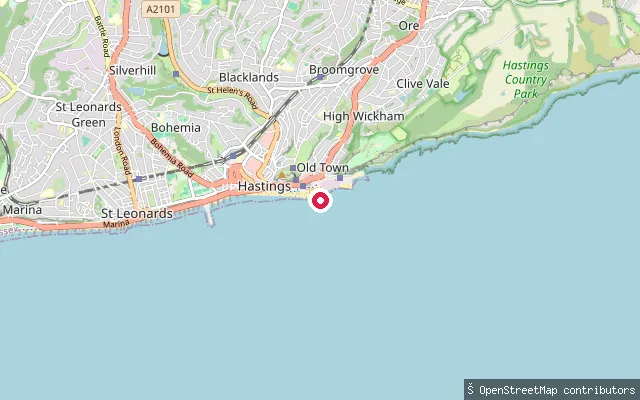 The Stade put-in (Hastings Old Town)